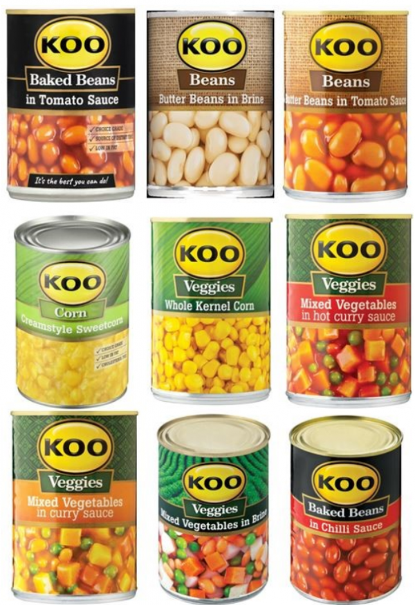 Koo canned mixed vegetable varieties NSW Food Authority